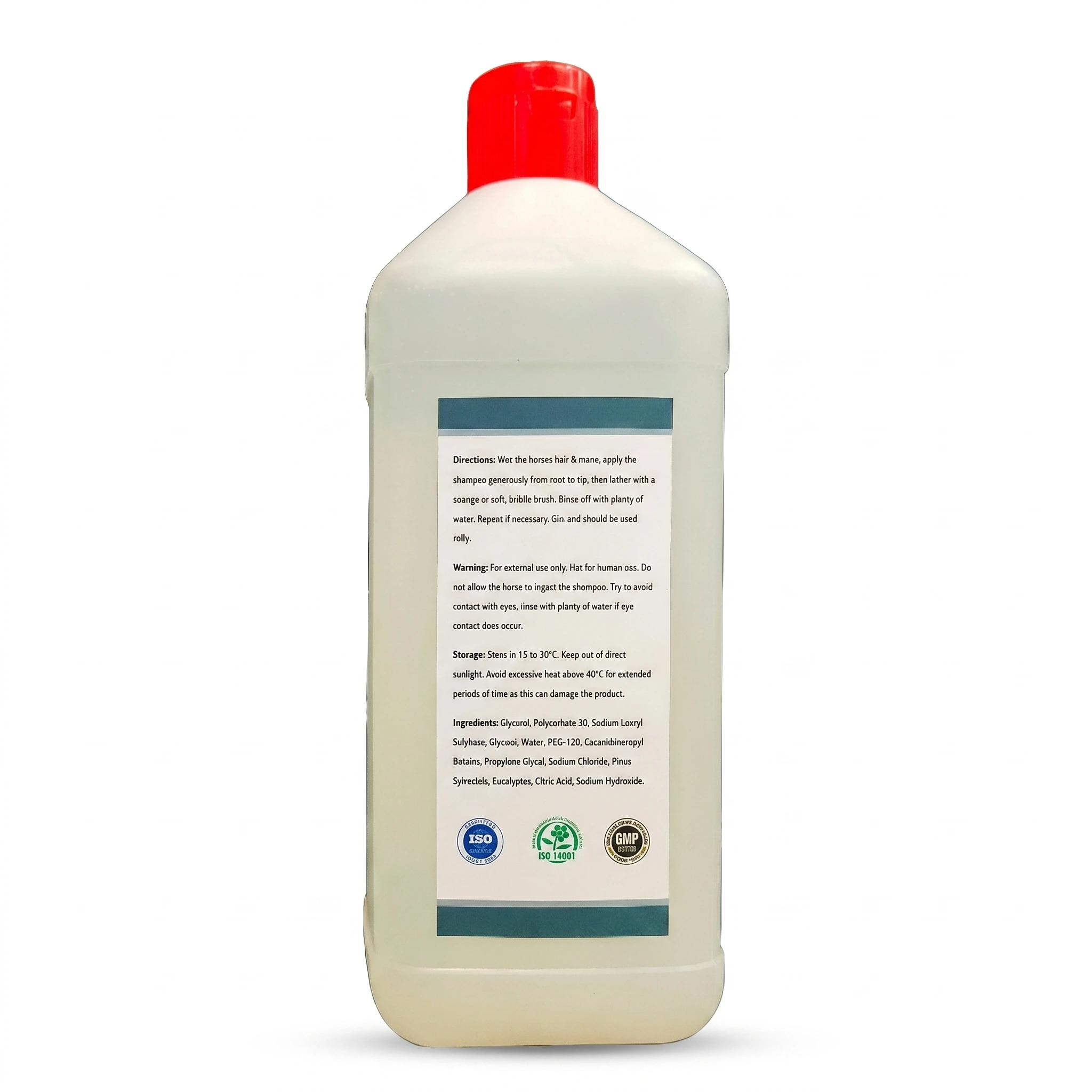 Pine & Eucalyptus Shampoo (1L): back